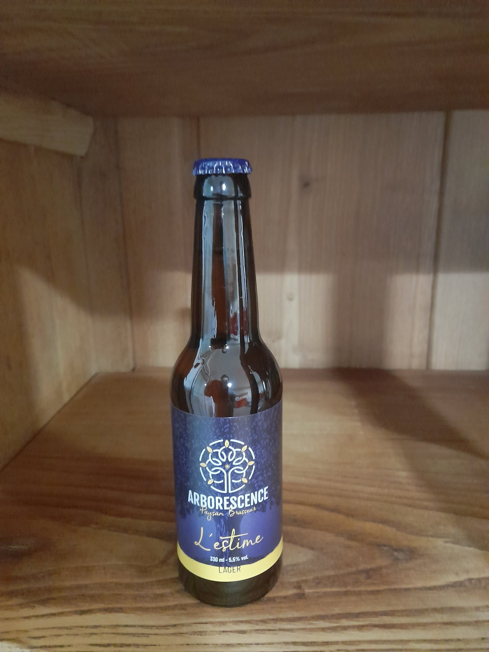 BOISSON - Bière "L'estime" Blonde type lager - 33 cl - 5.5 % vol. d'alcool